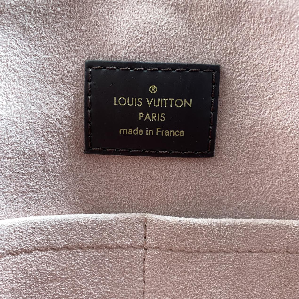 LOUIS VUITTON Normandy Bag Ebene w/Pink