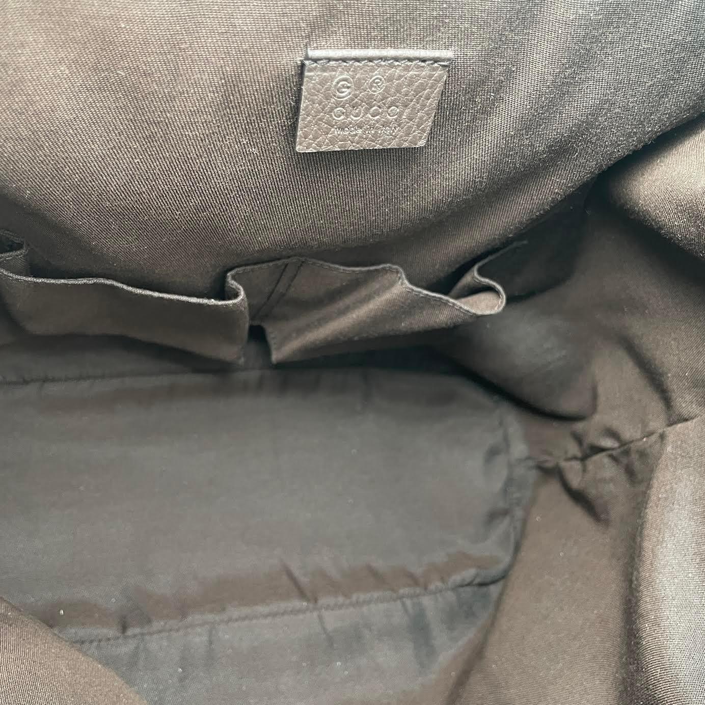 GUCCI Canvas Rucksack Drawstring Backpack