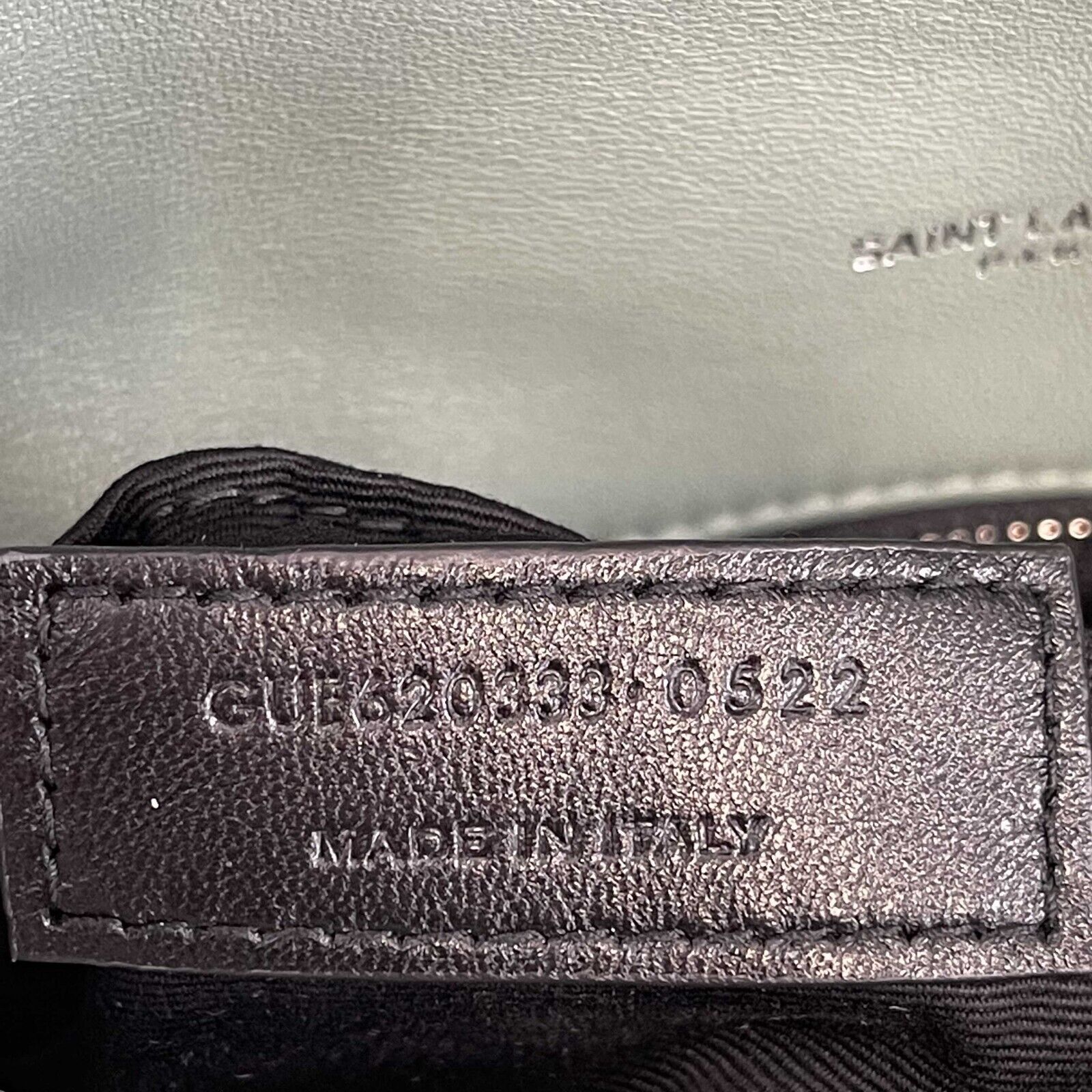 SAINT LAURENT - Puffer Mint Quilted Leather Mint Green / Silver Toy Crossbody