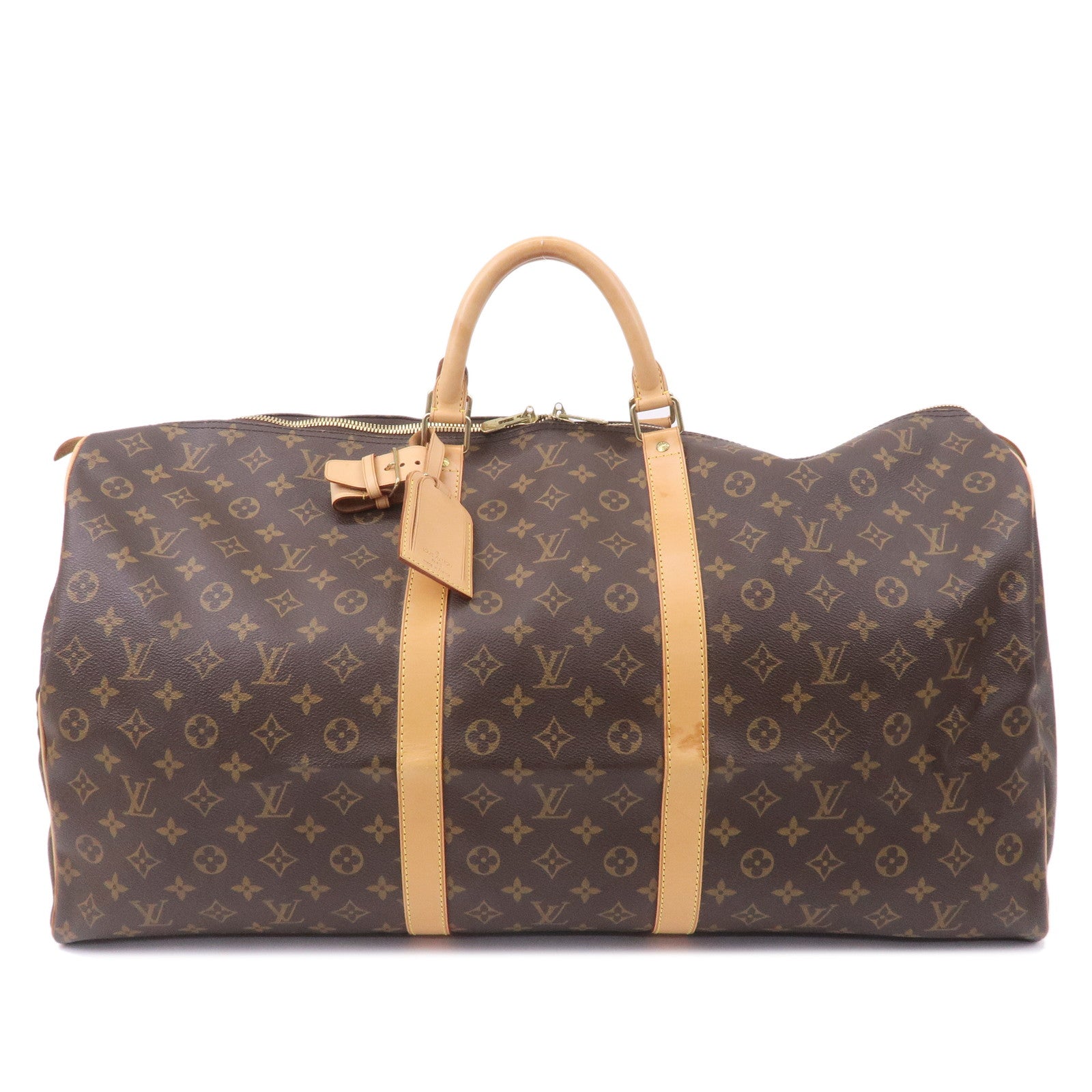 Louis Vuitton Monogram Keep All 60 Boston Bag Brown M41422