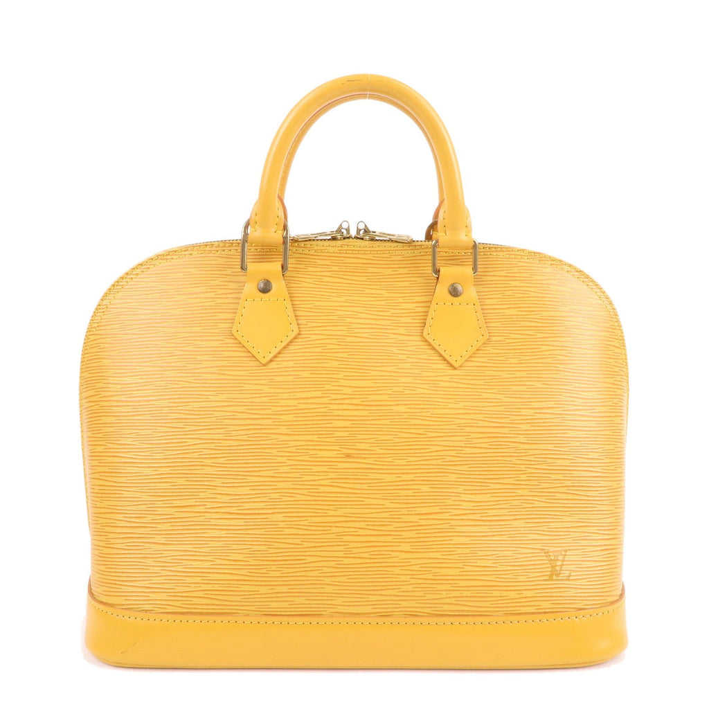 Louis Vuitton Epi Alma PM Hand Bag Tassili Yellow M52149