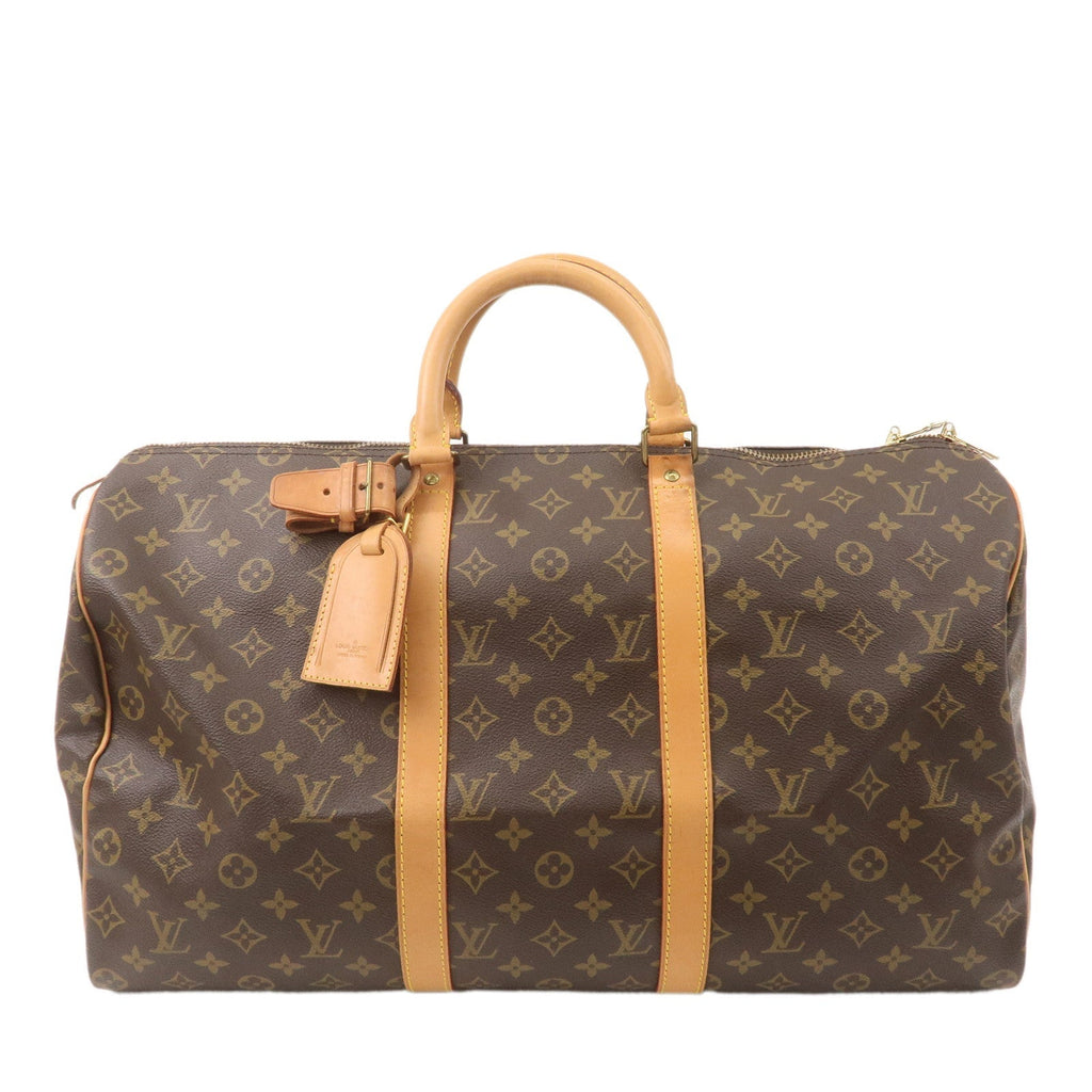 Louis Vuitton Monogram Keep All 50 Boston Bag Brown M41426