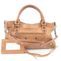 BALENCIAGA The First Leather 2Way Bag Hand Bag Brown 103208