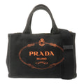 PRADA Canapa Mini Canvas 2Way Bag Black 1BG439