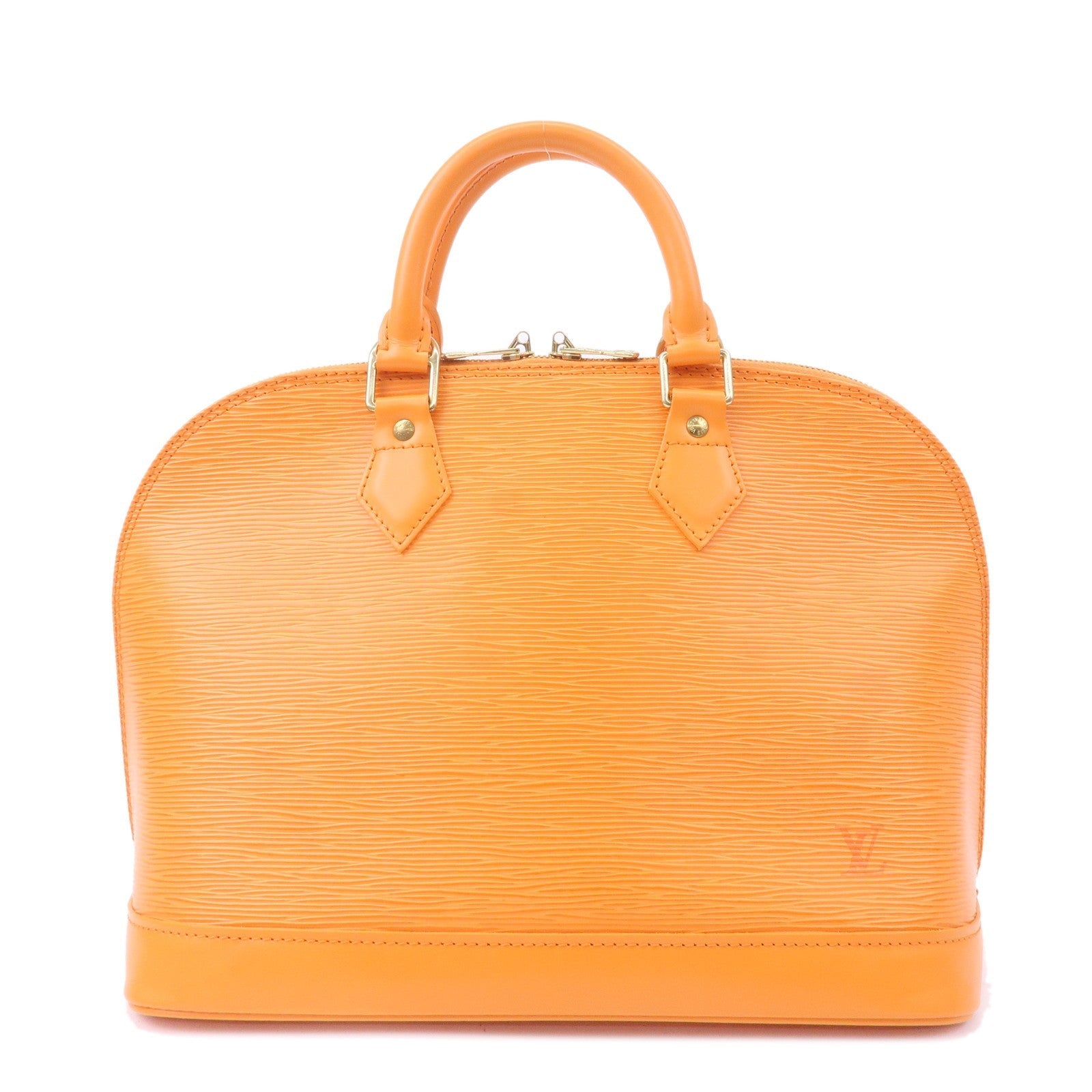 Louis Vuitton Epi Alma Hand Bag Mandarin Orange M5124H