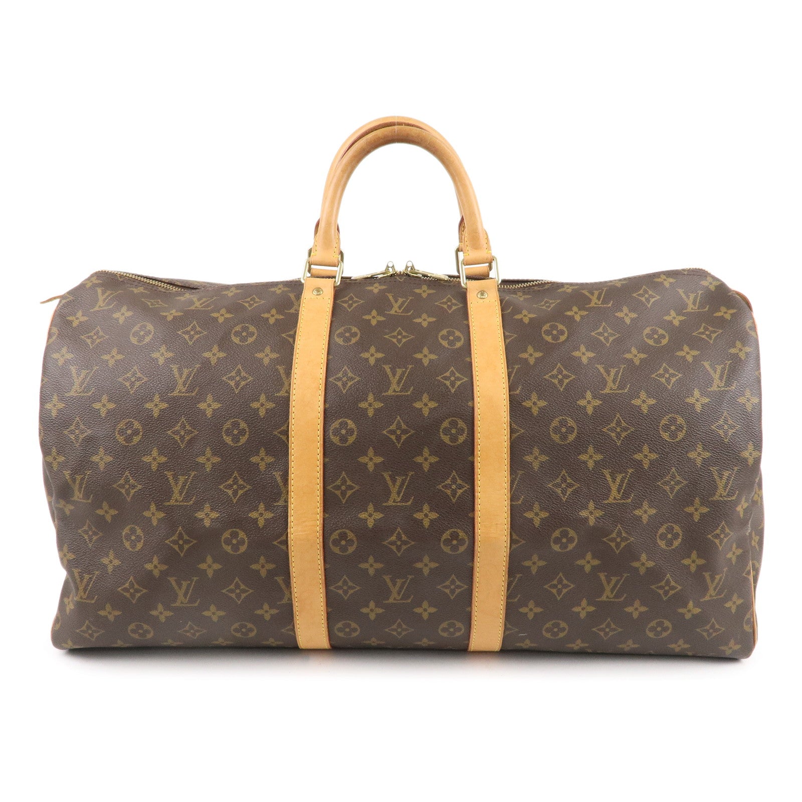 Louis Vuitton Monogram Keep All 55 Boston Bag Brown M41424