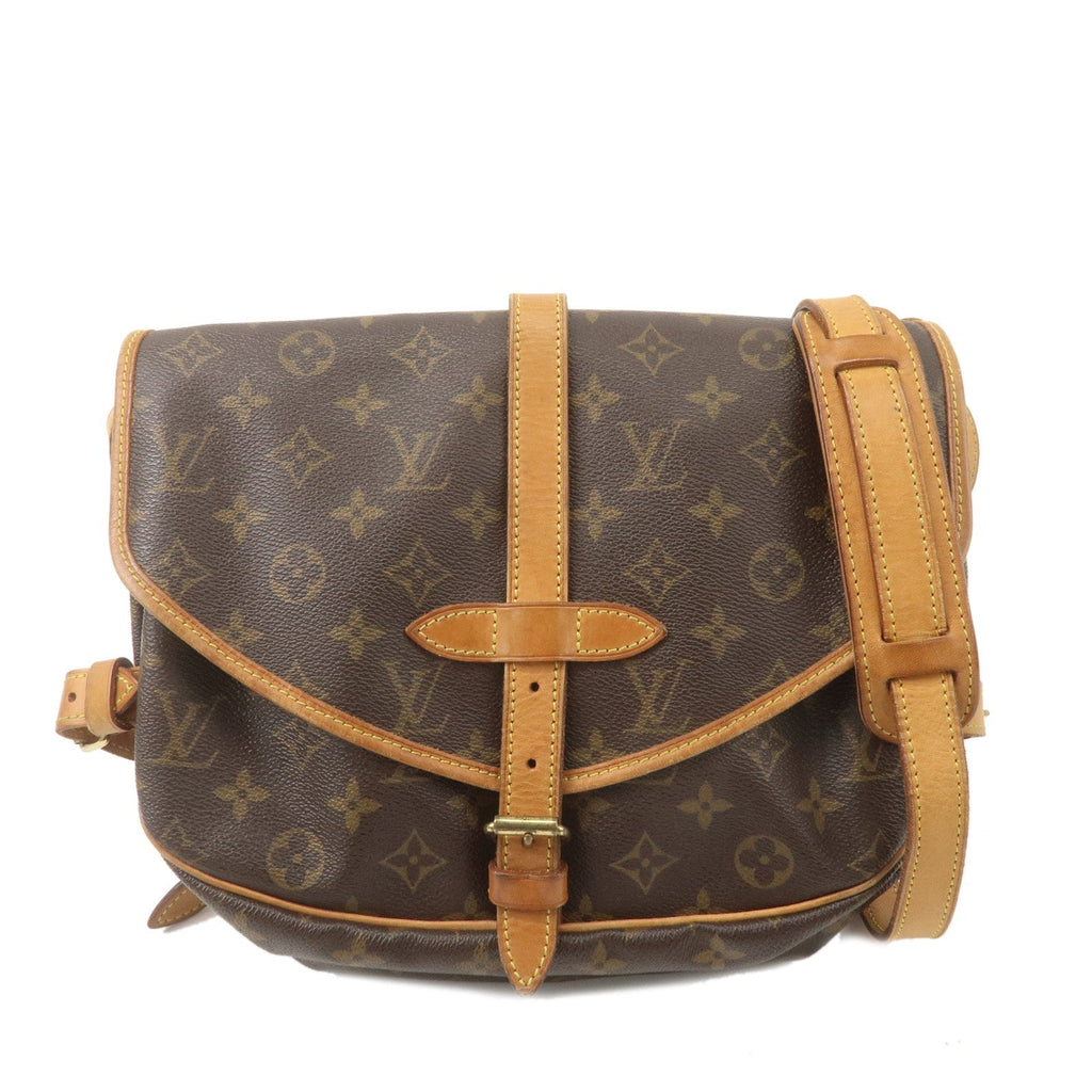 Louis Vuitton Monogram Saumur 30 Shoulder Bag Brown M42256
