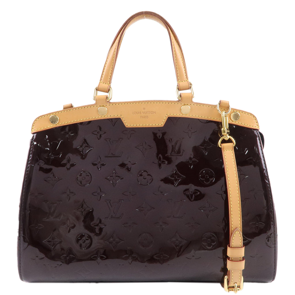 Louis Vuitton Vernis Brea MM 2Way Hand Bag Amarante M91619