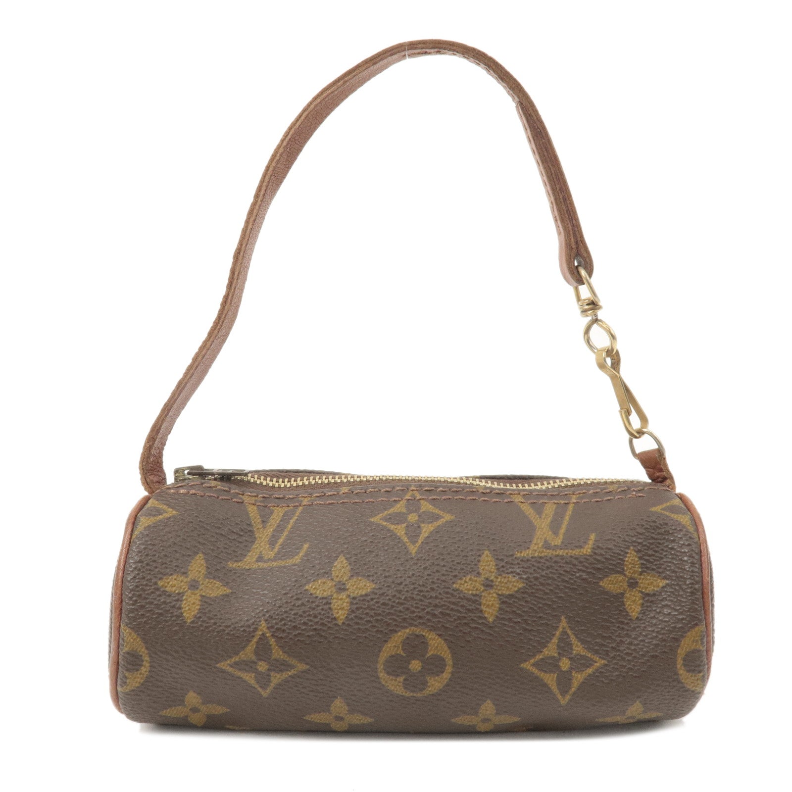 Louis Vuitton Monogram Pouch for Papillon Bag Brown Old Style