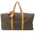 Louis Vuitton Monogram Sac Souple 55 Boston Bag Brown M41622