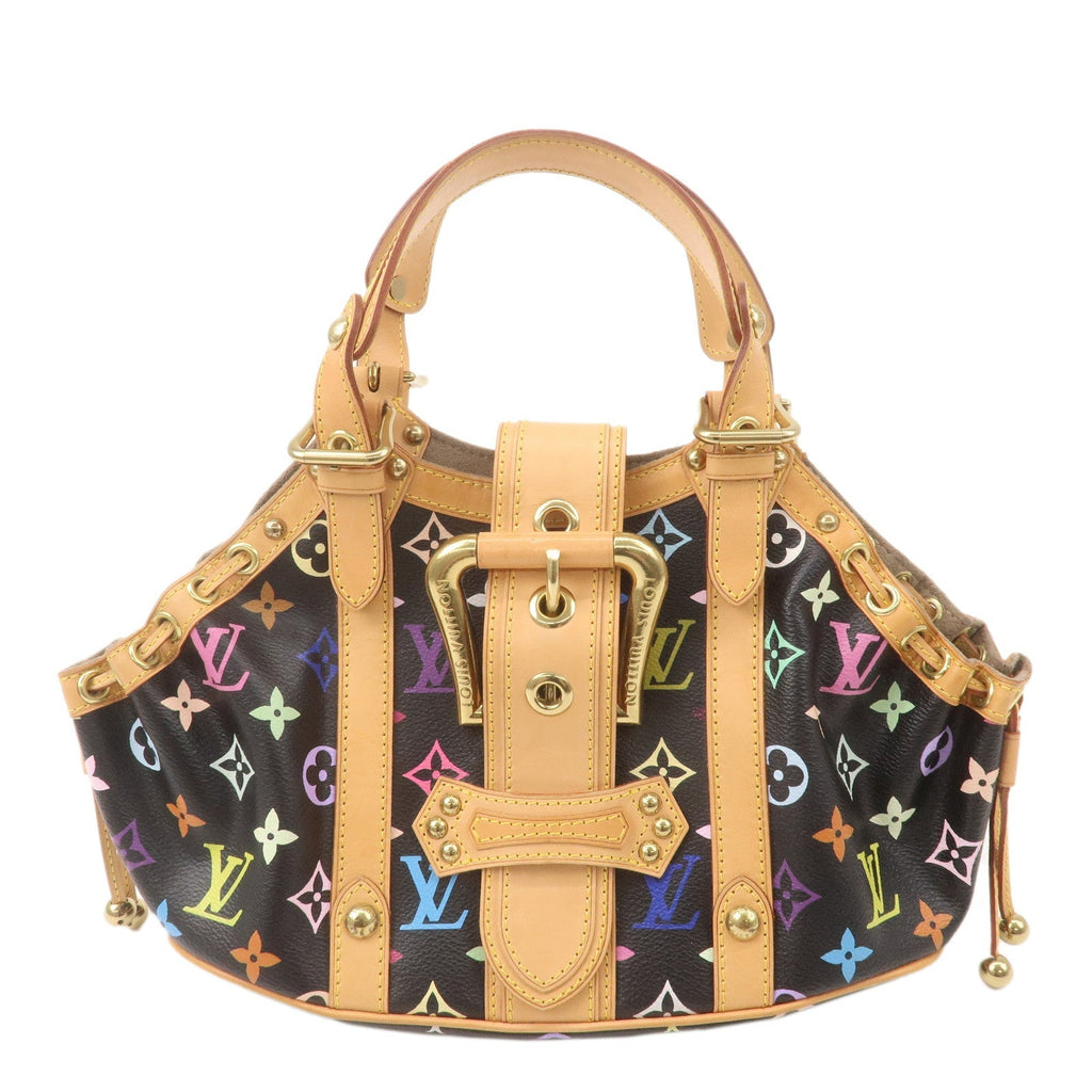 Louis Vuitton Monogram Multi Color Theda PM Hand Bag Noir M92346