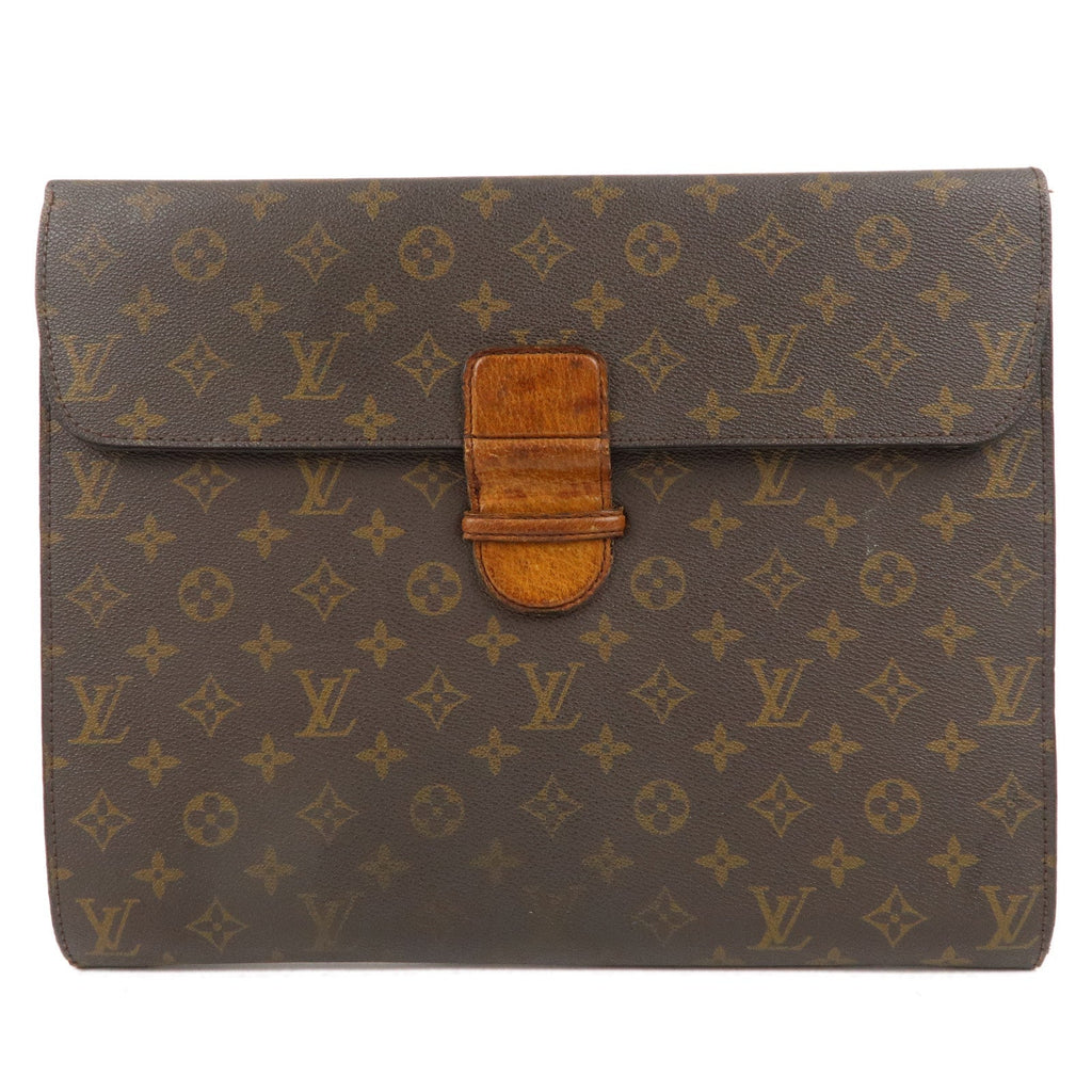 Louis Vuitton Monogram Posh Ministre Clutch Bag Brown M53445