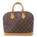 Louis Vuitton Monogram Alma Hand Bag Brown M51130
