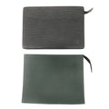Louis Vuitton Epi Taiga Set of 2 Cluch Bag Green Black M52522