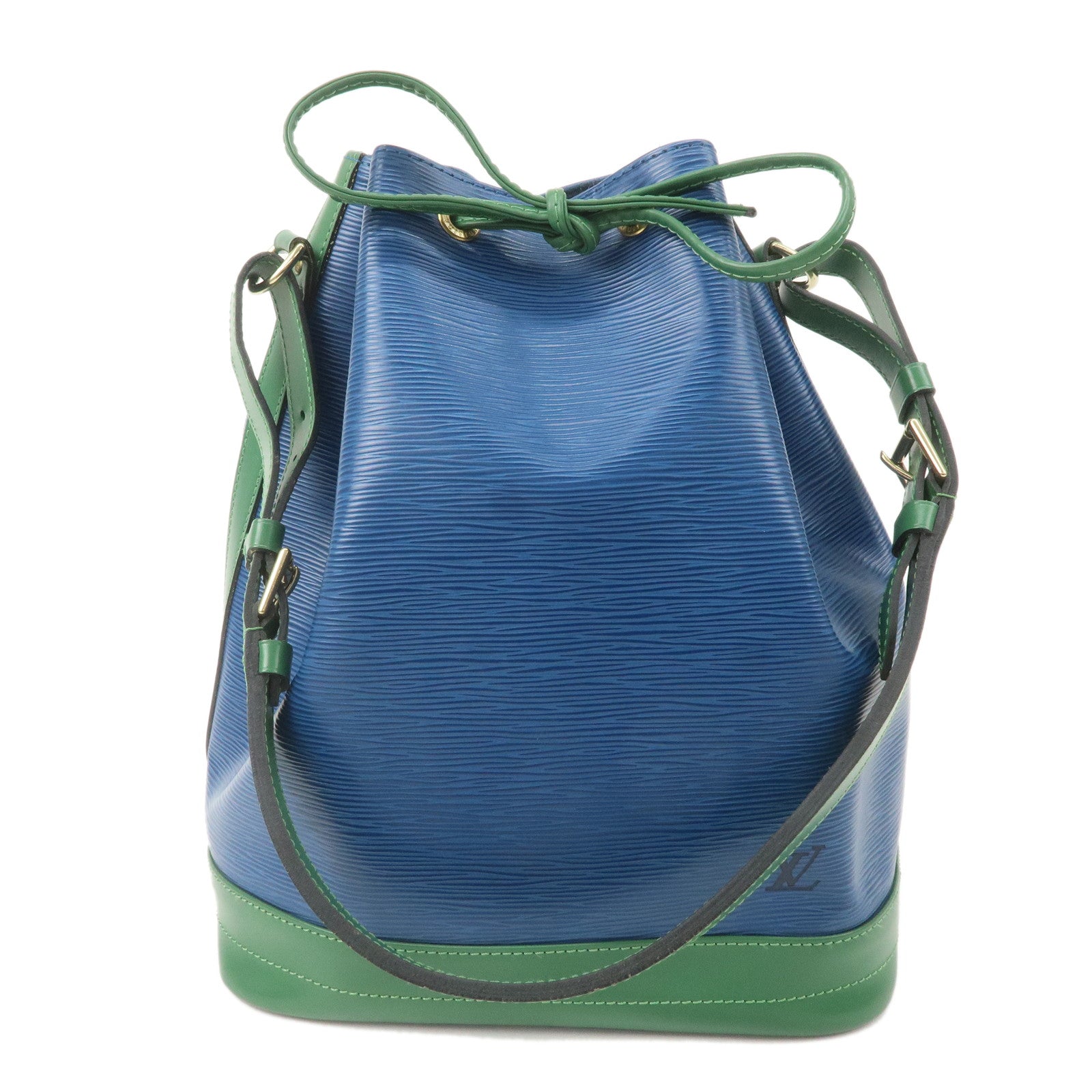 Louis Vuitton Epi Bi-Color Noe Shoulder Bag Blue Green M44044