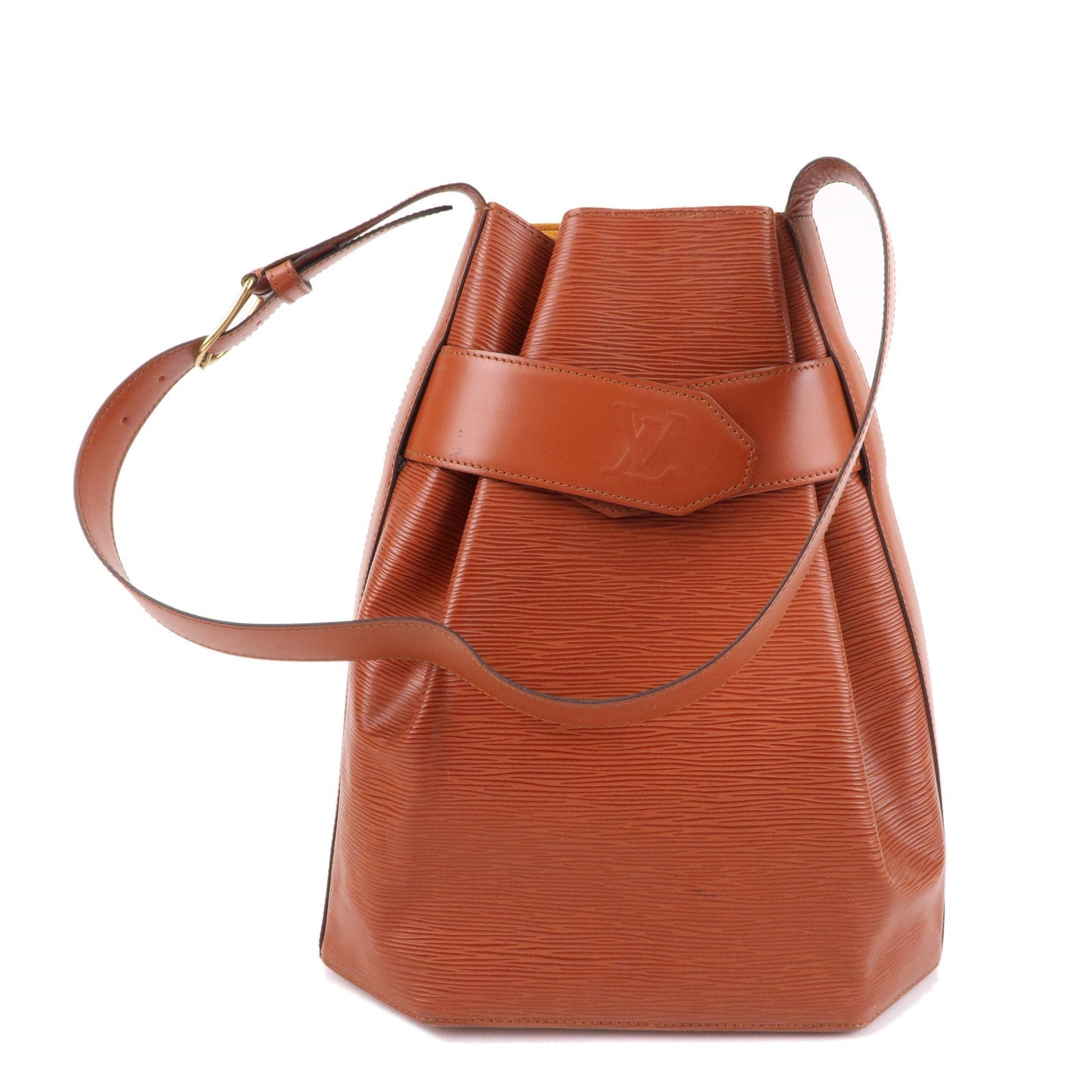 Louis Vuitton Epi Sac D'epaule GM Bucket Bag Kenya Brown M80193