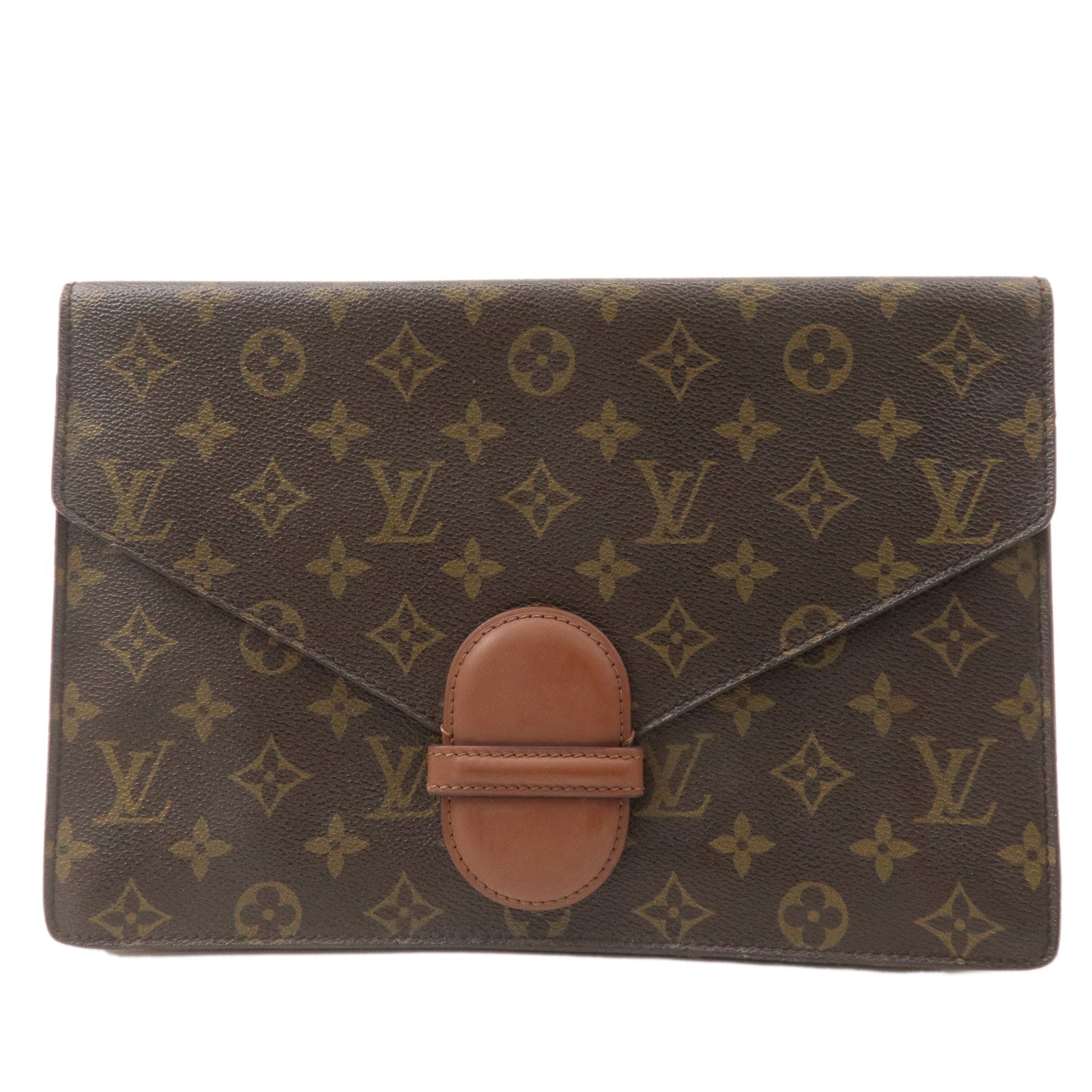Louis Vuitton Monogram Ranelagh Clutch Bag Pouch Brown M51782