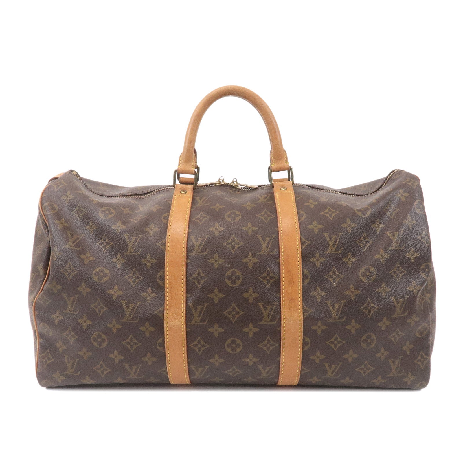 Louis Vuitton Monogram Keep All 50 Bag Brown M41426