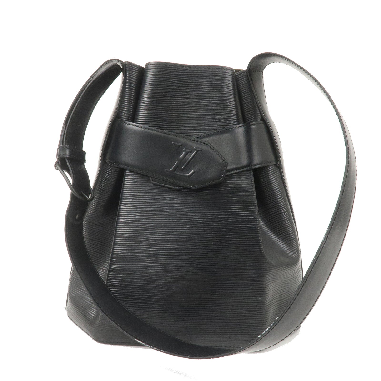 Louis Vuitton Epi Sac D'epaule PM Bucket Bag Noir Black M80157