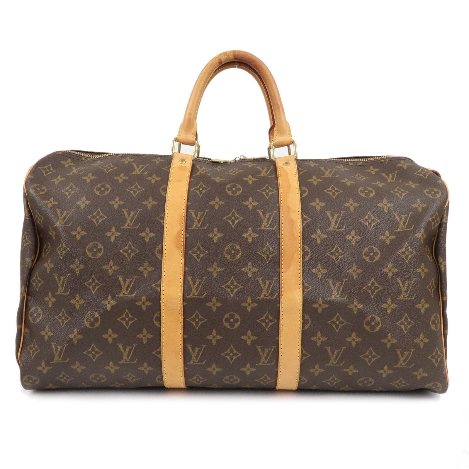 Louis Vuitton Monogram Keep All 50 Bag Brown M41426