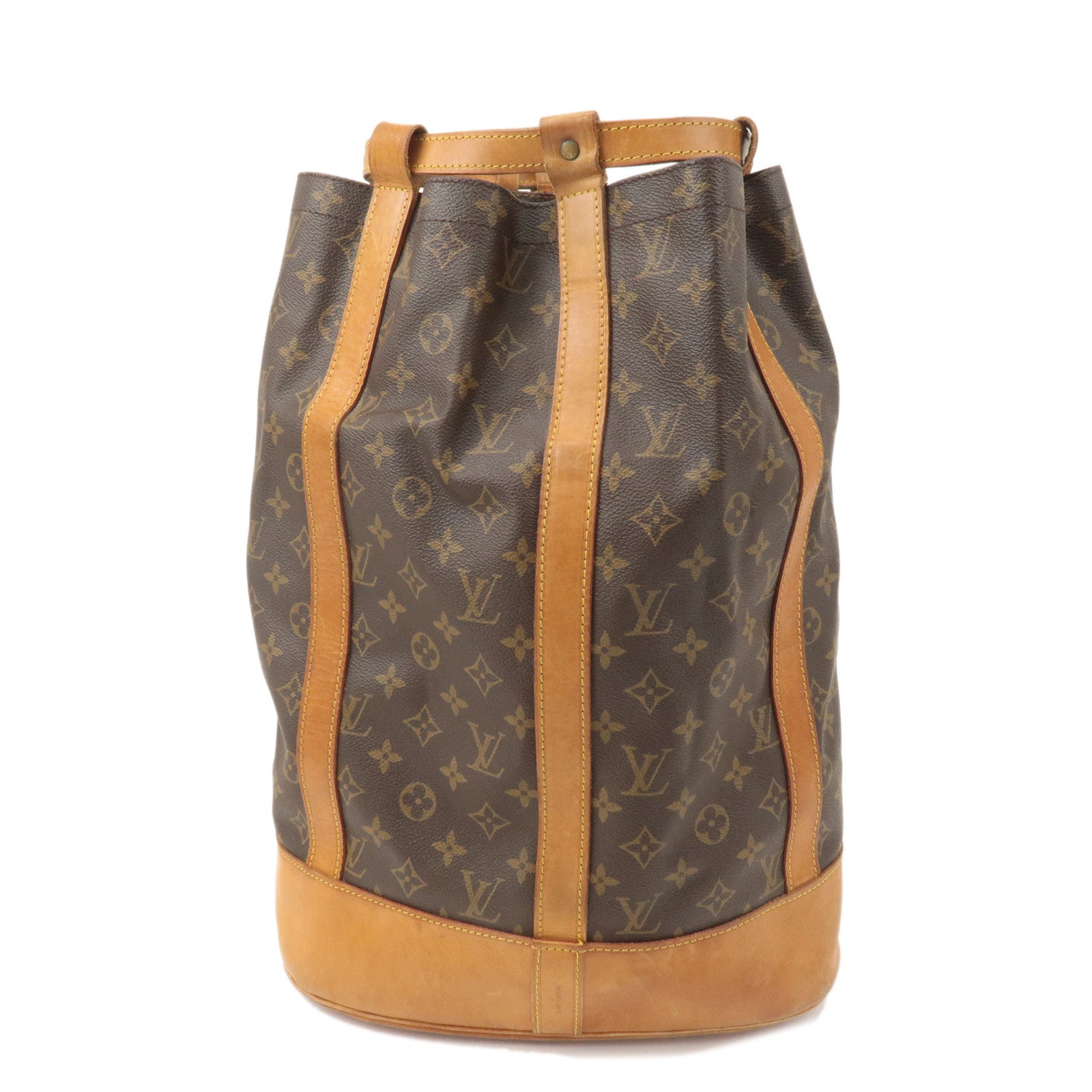 Louis Vuitton Monogram Randonnee GM Laundry Bag Brown M42244
