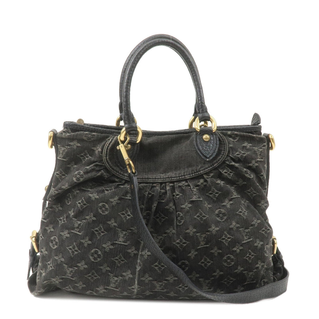 Louis Vuitton Monogram Denim Neo Cabby GM Shoulder Bag Noir M95352