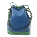 Louis Vuitton Epi Bi-Color Noe Shoulder Bag Blue Green M44044