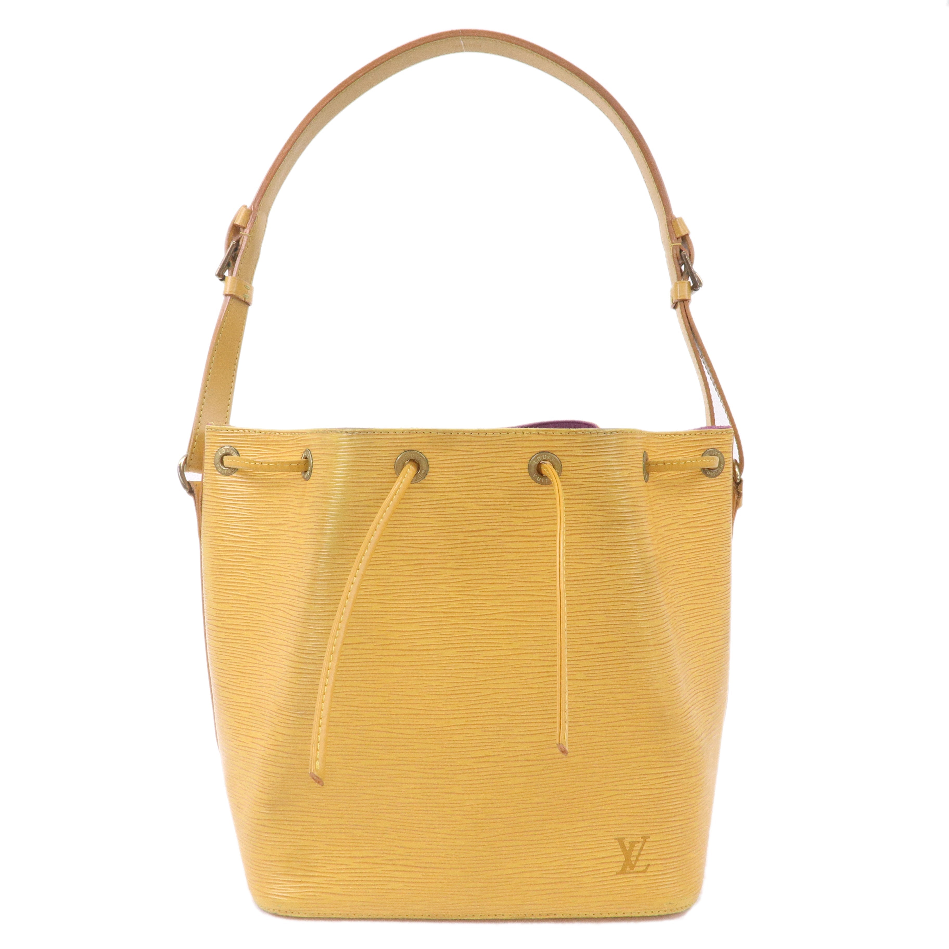 AuthenticLouis Vuitton Epi Petit Noe Shoulder Bag Tassili Yellow M44109