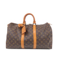 Louis Vuitton Monogram Keep All 45 Boston Bag Brown M41428