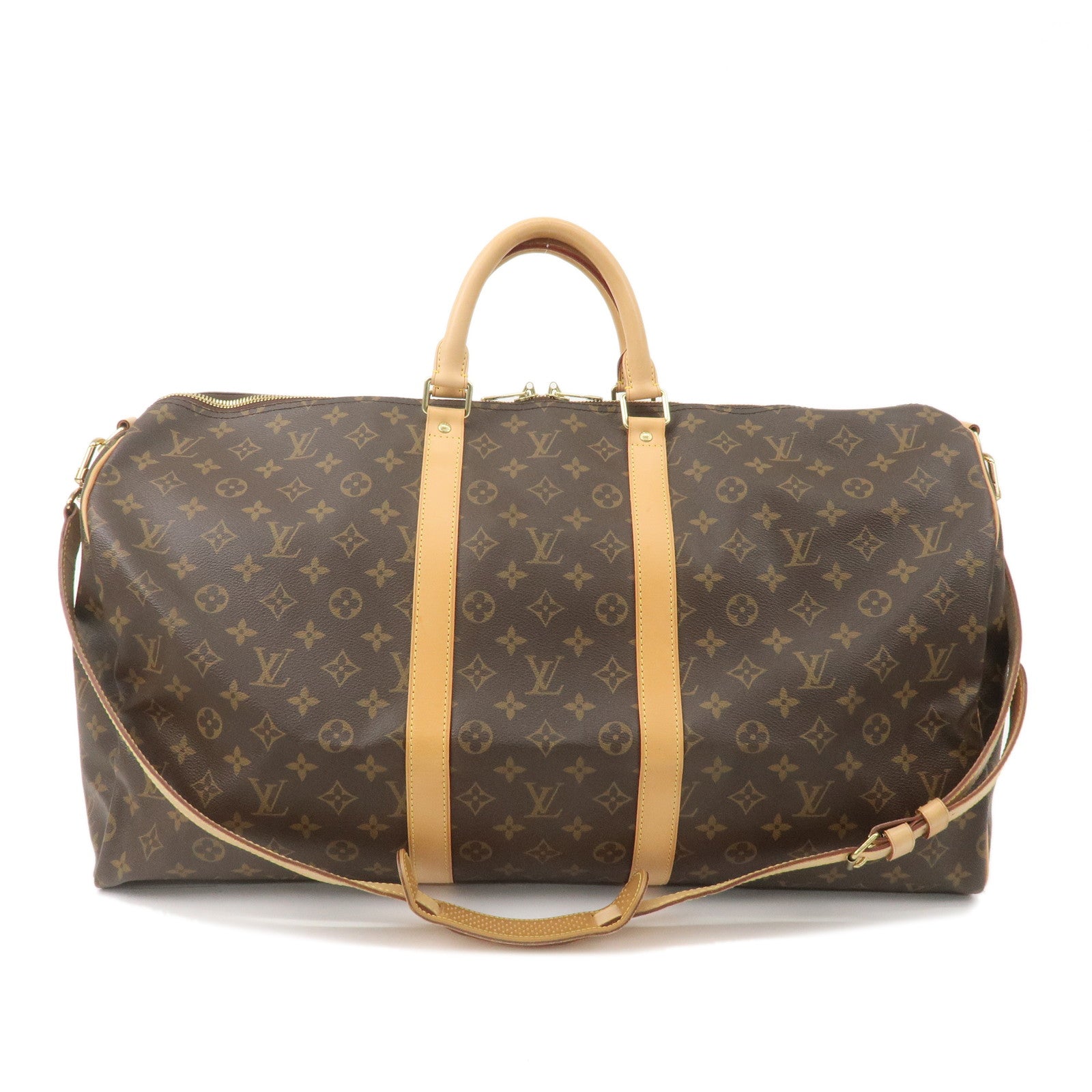 Louis Vuitton Monogram Keep All Bandouliere 55 Boston Bag M41414