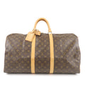 Louis Vuitton Monogram Keep All 55 Boston Bag Brown M41424