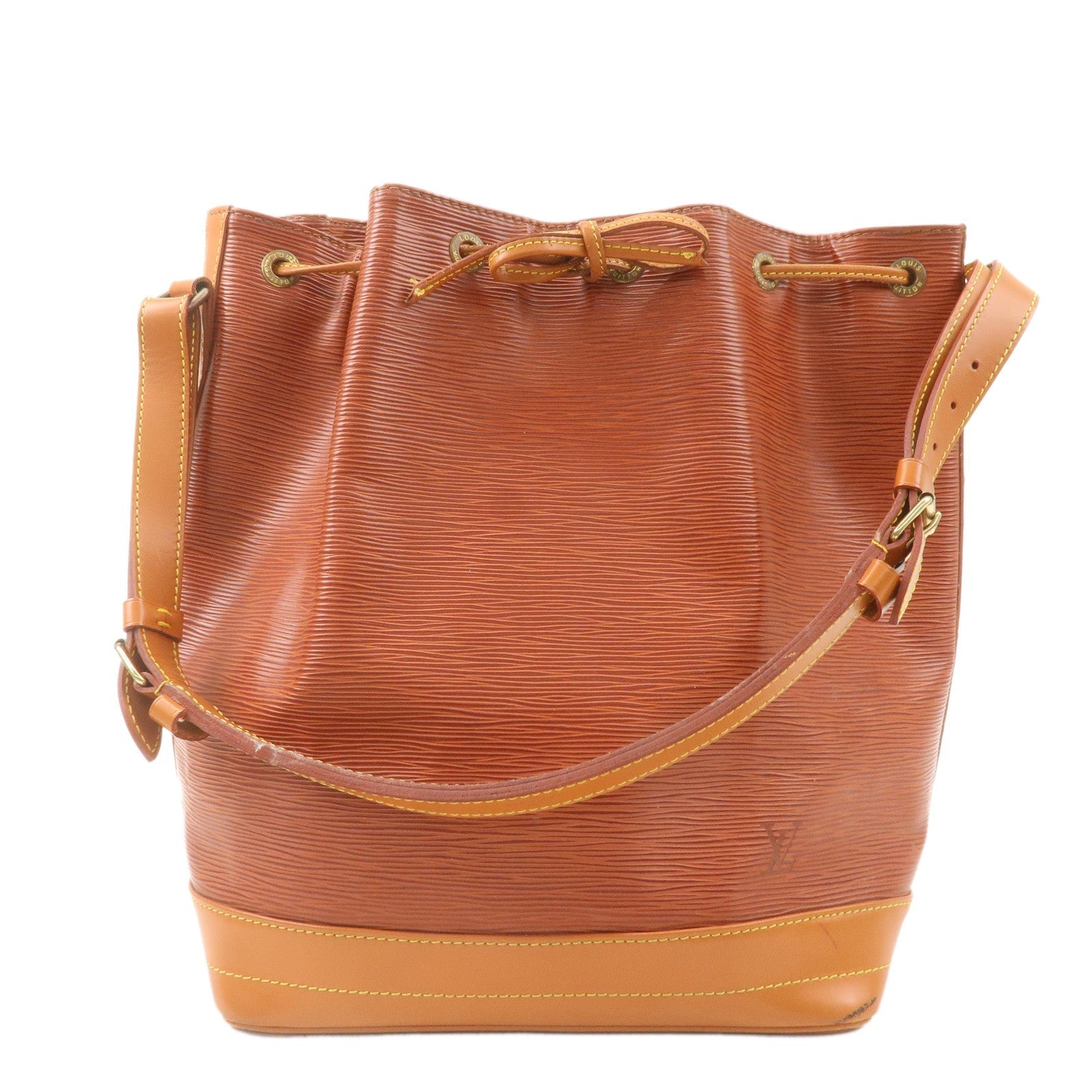 Louis Vuitton Epi Noe Bi-Color Shoulder Bag Kenya Brown M44028