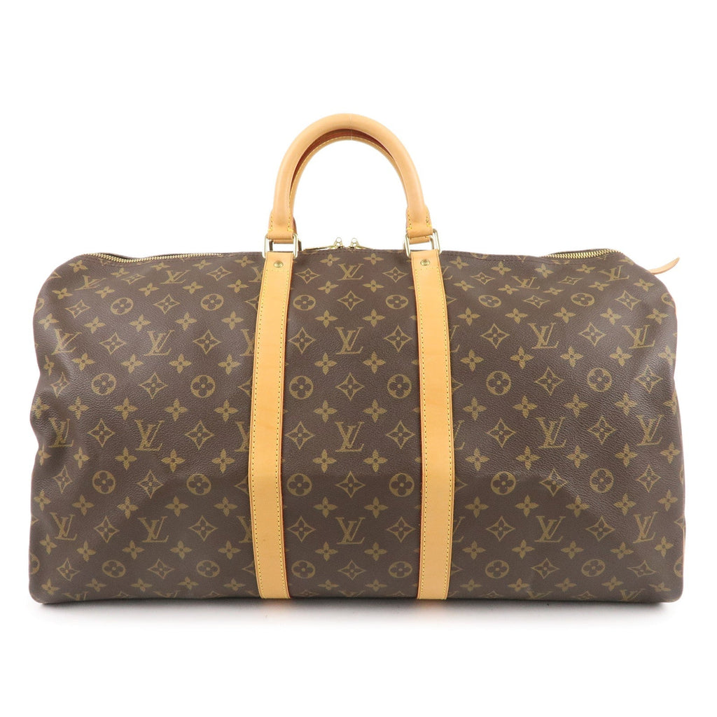 Louis Vuitton Monogram Keep All 55 Boston Bag Brown M41424