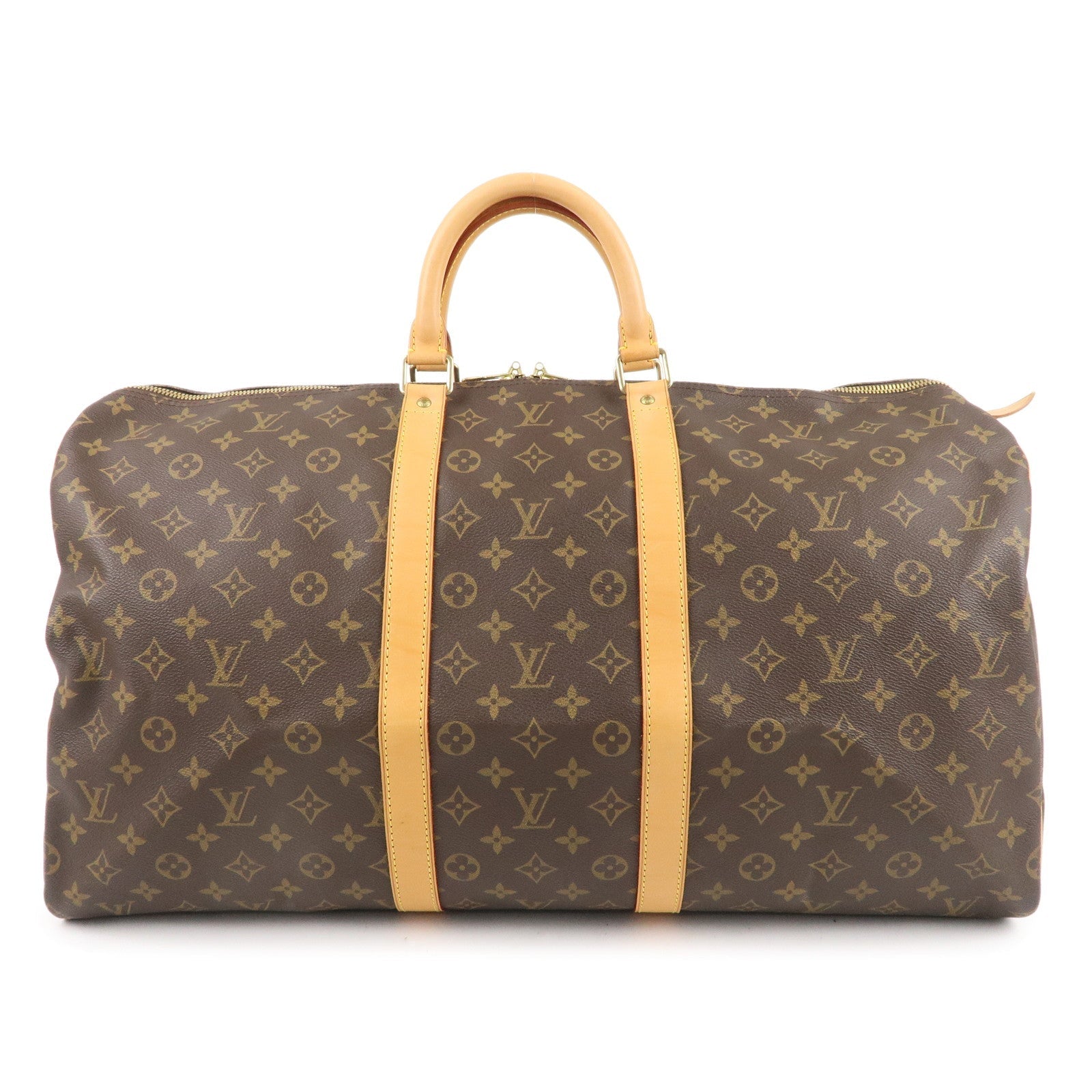 Louis Vuitton Monogram Keep All 55 Boston Bag Brown M41424