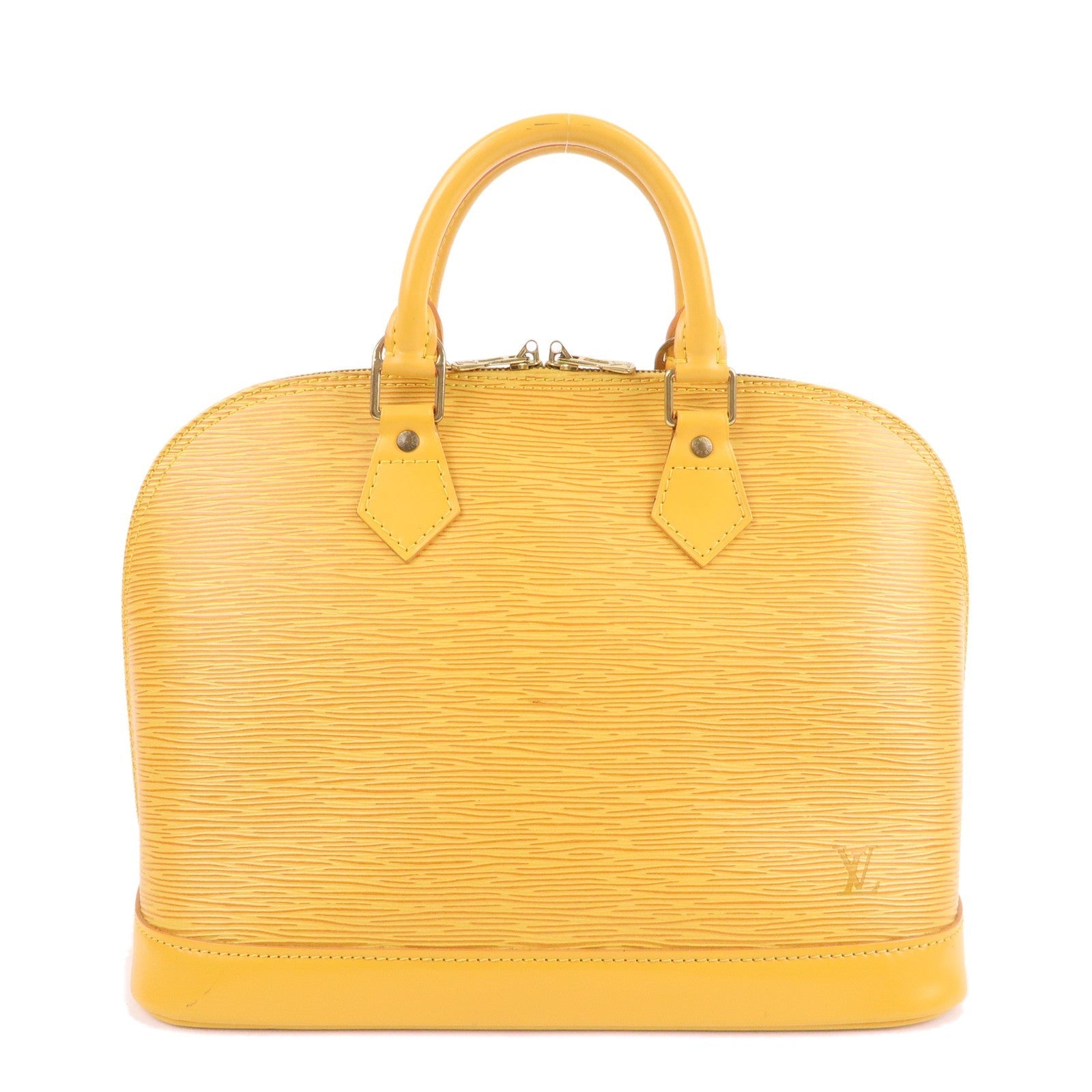 Louis Vuitton Epi Alma PM Hand Bag Tassili Yellow M52149