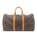 Louis Vuitton Monogram Keep All 50 Bag Brown M41426