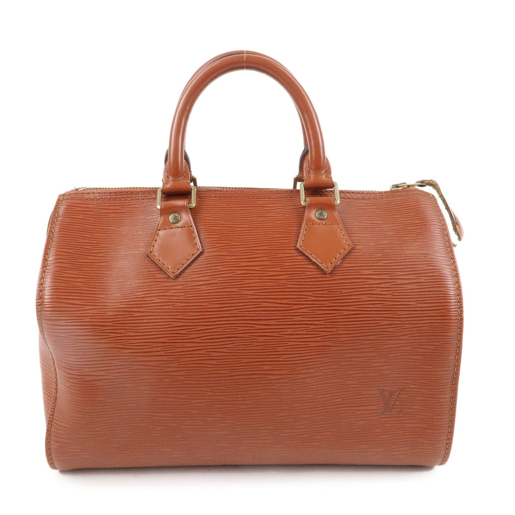 AuthenticLouis Vuitton Epi Speedy 25 Hand Boston Bag Kenya Brown M43013