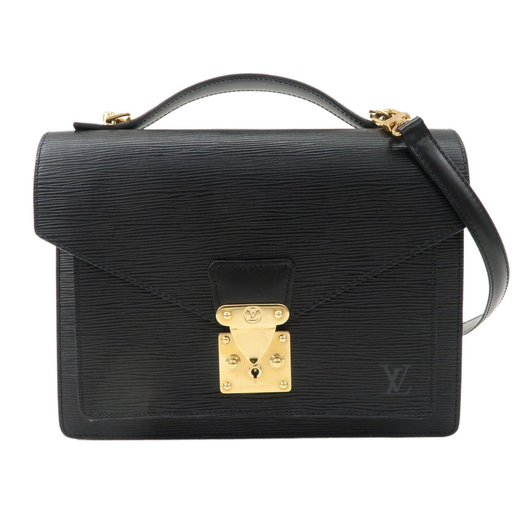 Louis Vuitton Epi Monceau Hand Bag Black Noir M52792