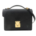 Louis Vuitton Epi Monceau Hand Bag Black Noir M52792
