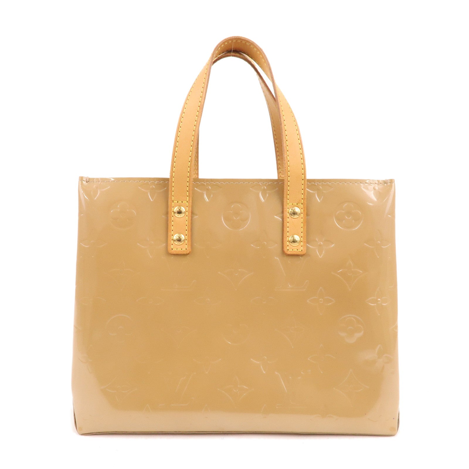 Louis Vuitton Monogram Vernis Lead PM Hand Bag Noisette M91334