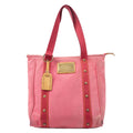 Louis Vuitton Antigua Cabas MM Canvas Tote Bag Rose M40085