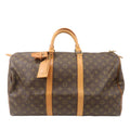 Louis Vuitton Monogram Keep All 50 Boston Bag Brown M41426