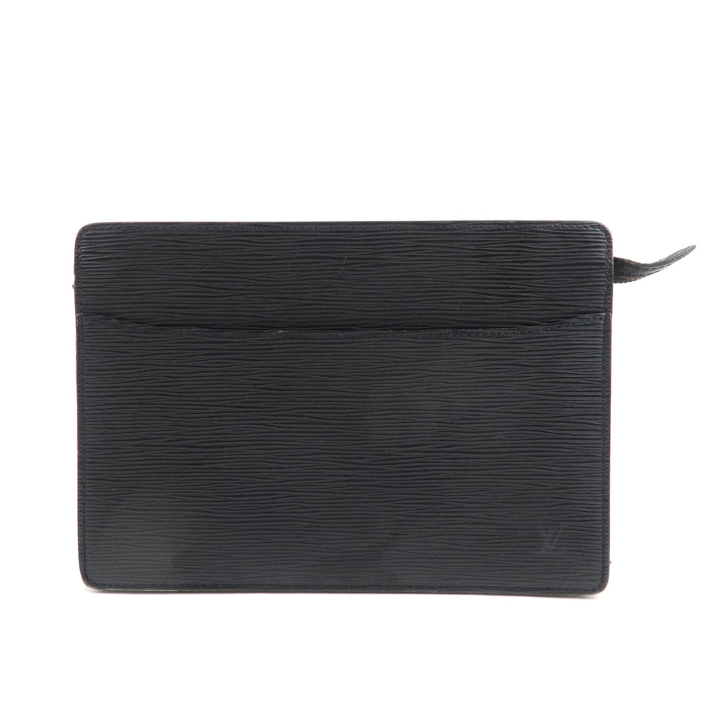 Louis Vuitton Epi Pochette Homme Clutch Bag Noir Black M52522