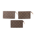 Louis Vuitton Monogram Set of 3 Pouch for Bucket PM Bag