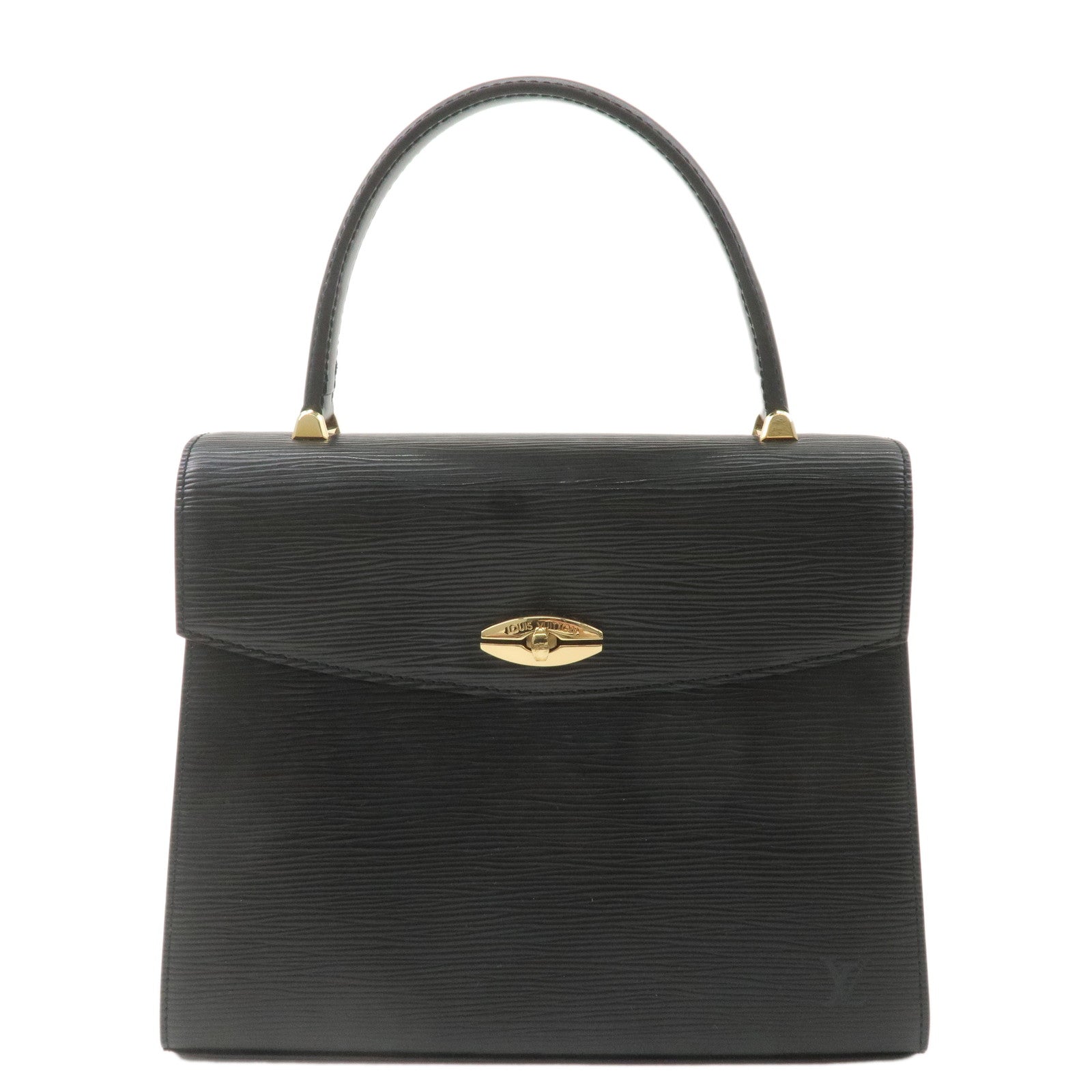 Louis Vuitton Epi Leather Malesherbes Hand Bag Black M52372