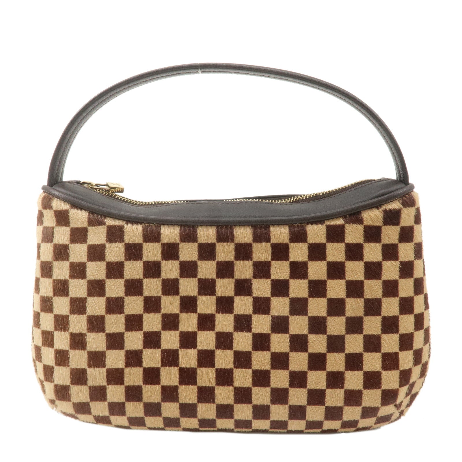 Louis Vuitton Damier Sauvage Tiger Hand Bag Brown M92132