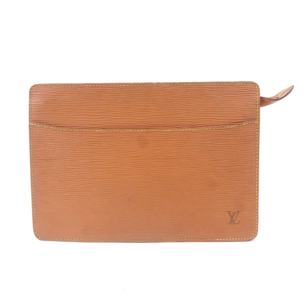 Louis Vuitton Epi Pochette Homme Clutch Bag Zipangu Gold M52528