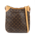 Louis Vuitton Monogram Odeon MM Shoulder Bag Brown M56389