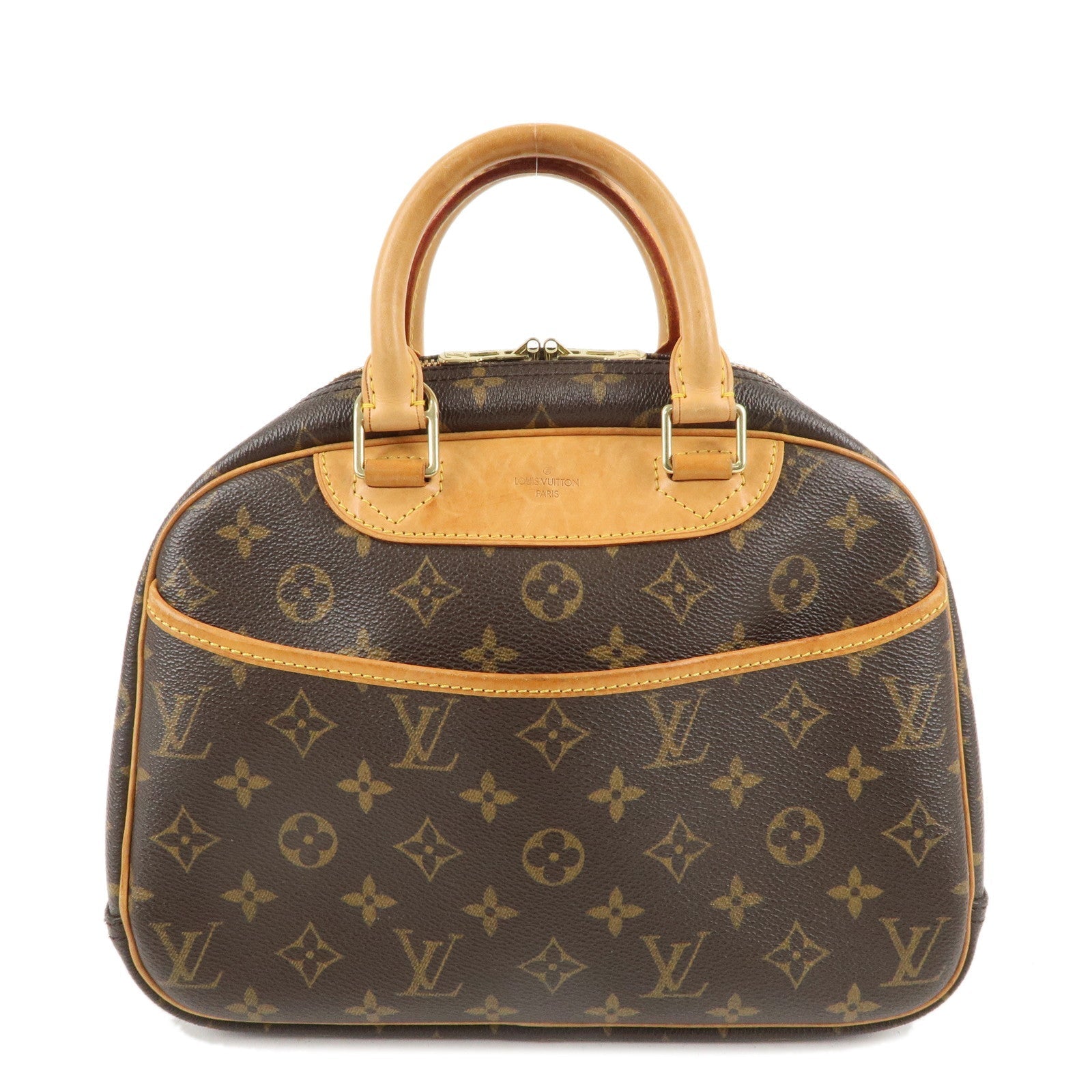 Louis Vuitton Monogram Trouville Hand Bag Brown M42228