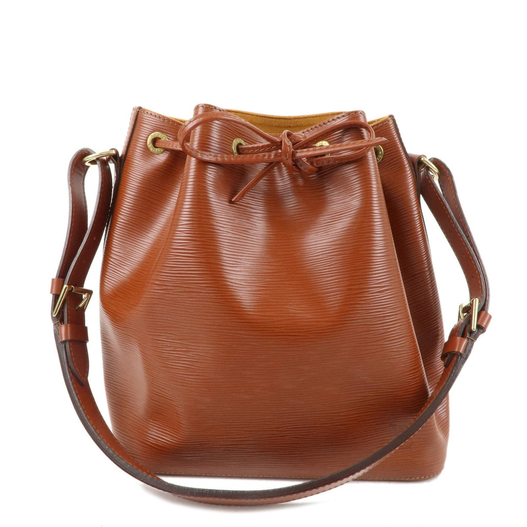 Louis Vuitton Epi Petit Noe Shoulder Bag Kenya Brown M44103